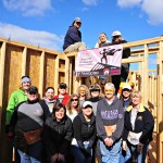 Wonderful group of ladies from Vanquish & PTI working at the Women Build